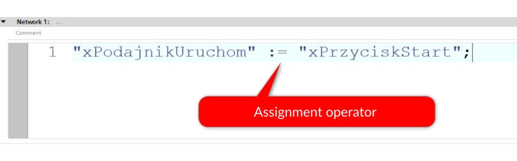 Assignment operator