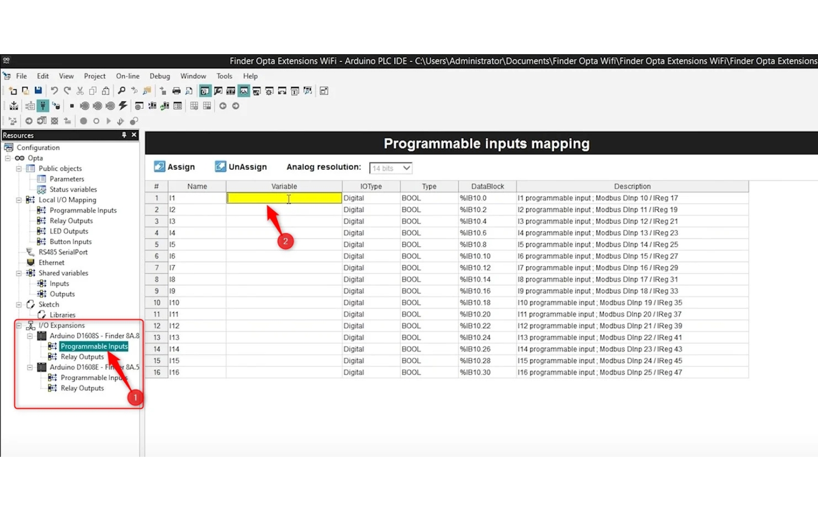 Finder OPTA Extension Modules