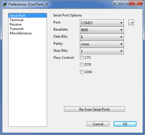 Saving Data with CoolTerm