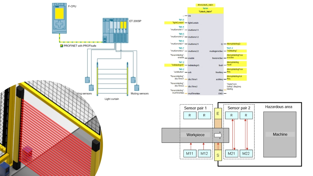 Safety Light Curtains with Muting Function