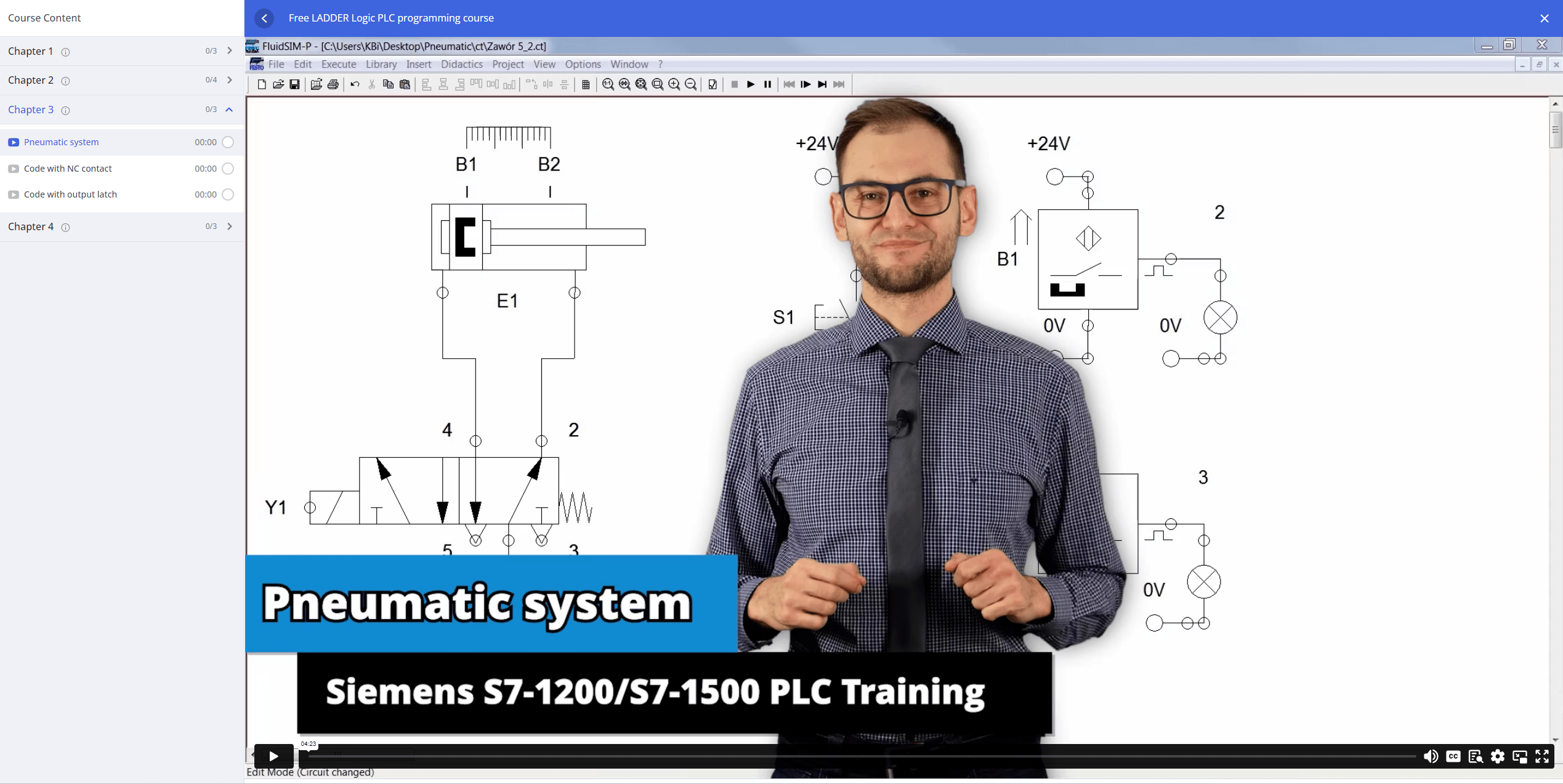 PLC Siemens programming course in LAD language