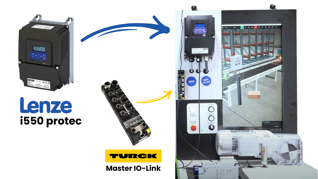 Integration of Lenze i550 Protec Inverter with IO-Link