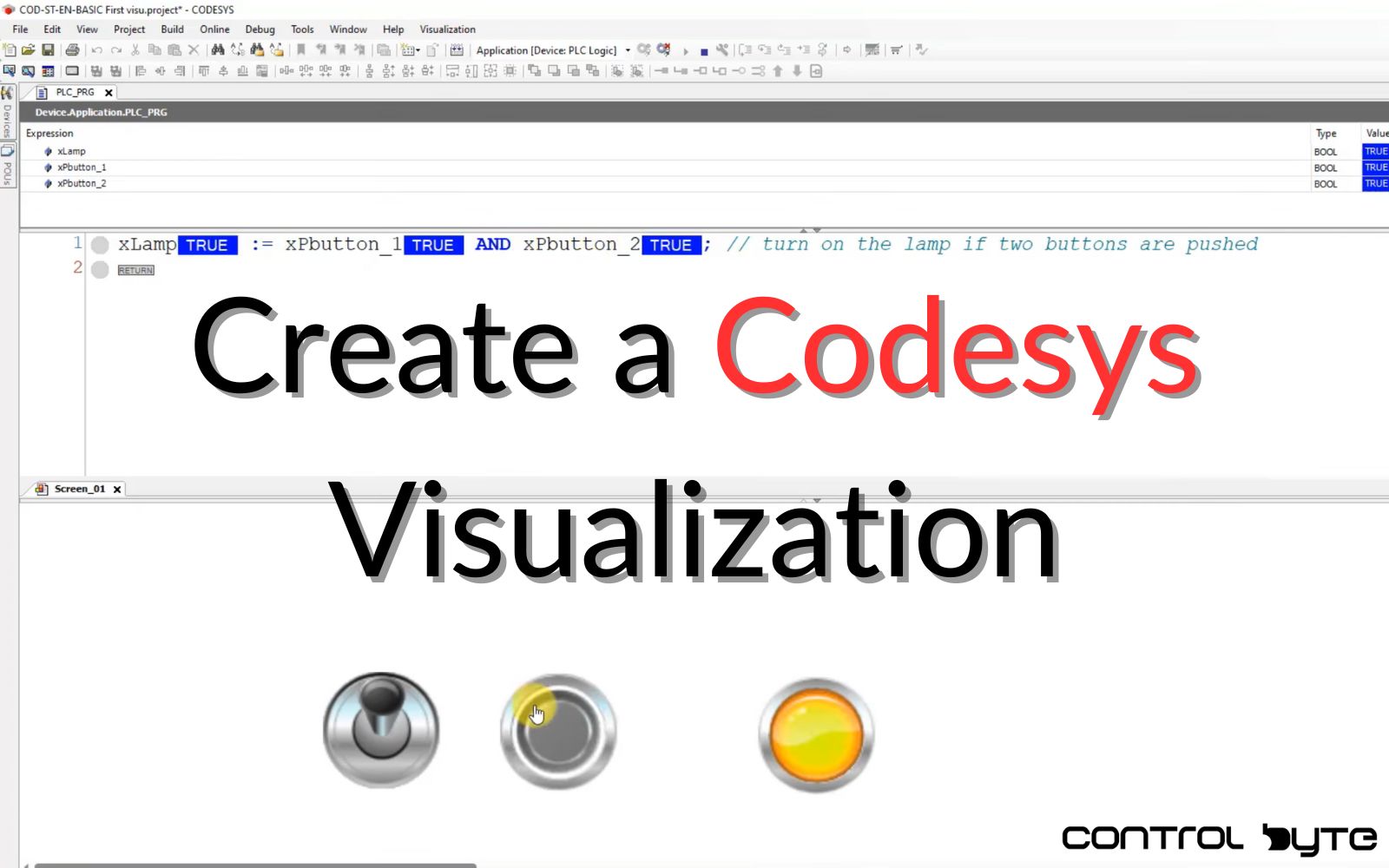 Codesys: How to Create a Codesys Visualization in an Application? – Part #4