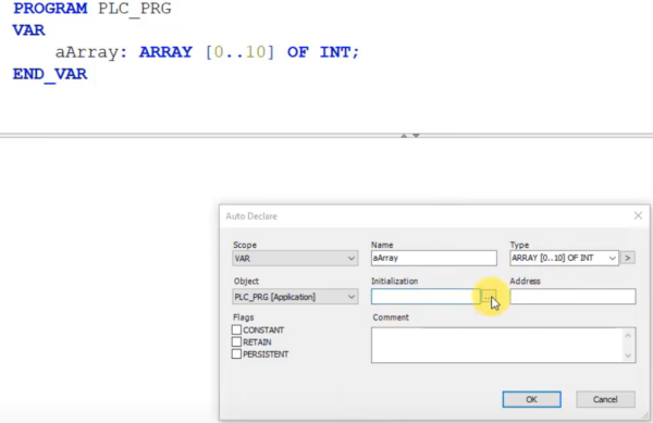 Codesys Practical Use Of Arrays And Structures