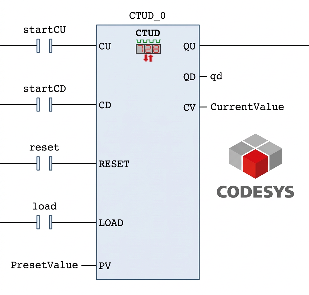 Complete Guide to CODESYS Counters: CTU, CTD, CTUD Programming and Virtual PLC Simulation (Step‑by‑Step)