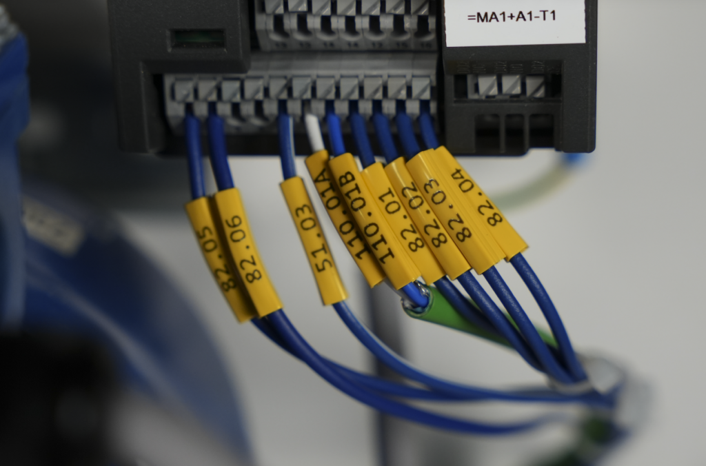 Control panel labeling - PLC control wire markers