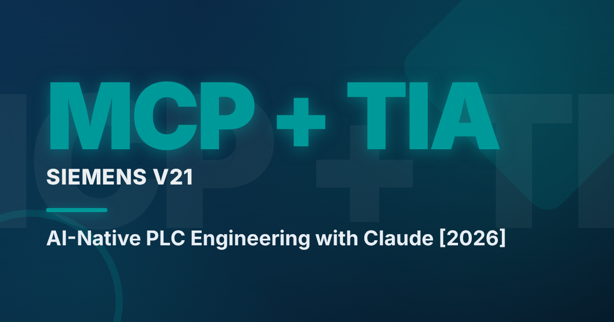 TIA Portal MCP Server — AI Assistants Inside Your PLC Engineering