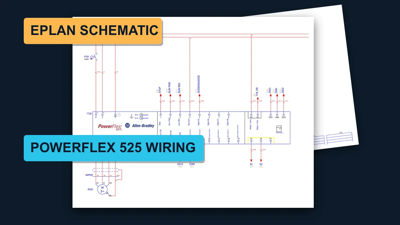 Bonus: EPLAN wiring schematic of the training stand