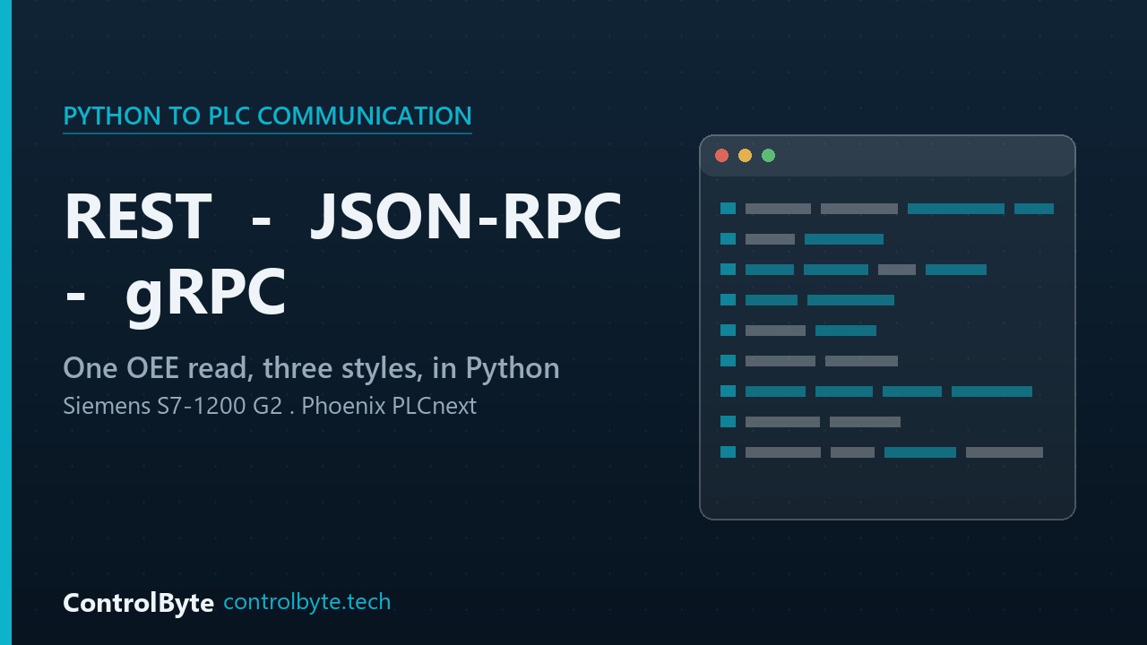 Python to PLC communication: REST, JSON-RPC, gRPC