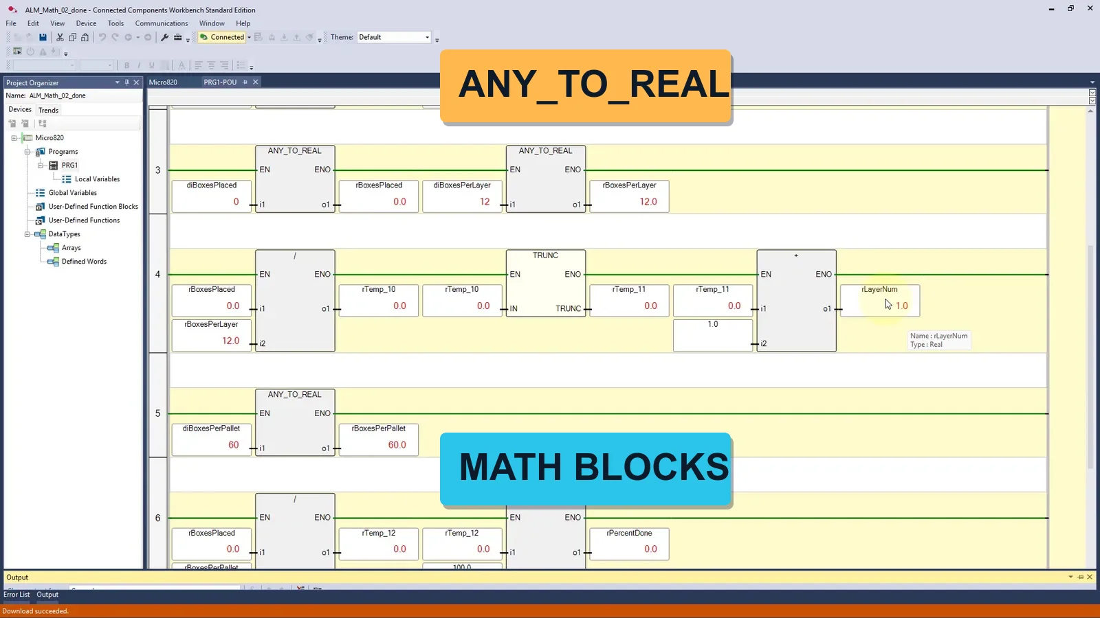 Compare, math, integer and floating-point operations